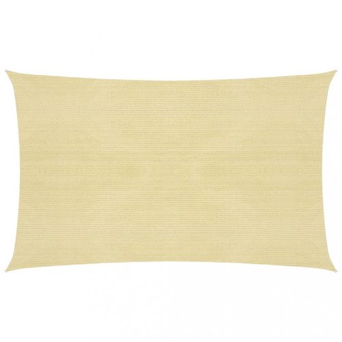 Kültéri napernyők és árnyékolók, vidaXL bézs HDPE napvitorla 160 g/m² 2,5 x 4,5 m