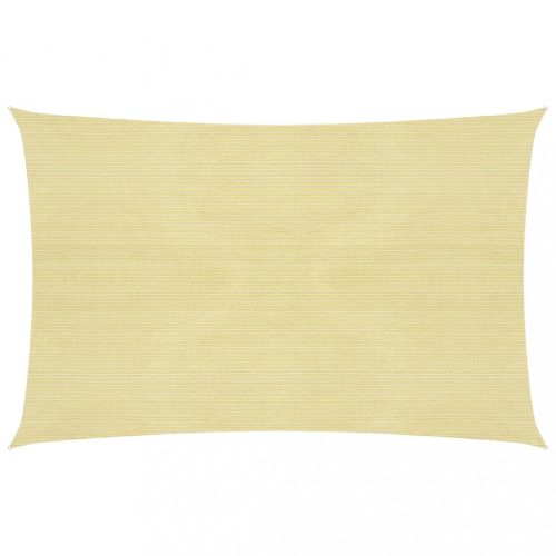 Kültéri napernyők és árnyékolók, vidaXL bézs HDPE napvitorla 160 g/m² 3 x 4,5 m