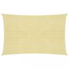 Kültéri napernyők és árnyékolók, vidaXL bézs HDPE napvitorla 160 g/m² 3,5 x 4,5 m