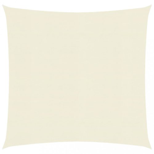 Kültéri napernyők és árnyékolók, vidaXL krémszínű HDPE napvitorla 160 g/m² 2,5 x 2,5 m