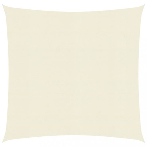 Kültéri napernyők és árnyékolók, vidaXL krémszínű HDPE napvitorla 160 g/m² 5 x 5 m