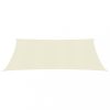 Kültéri napernyők és árnyékolók, vidaXL krémszínű HDPE napvitorla 160 g/m² 2 x 2,5 m