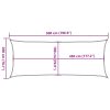 Kültéri napernyők és árnyékolók, vidaXL krémszínű HDPE napvitorla 160 g/m² 2 x 5 m
