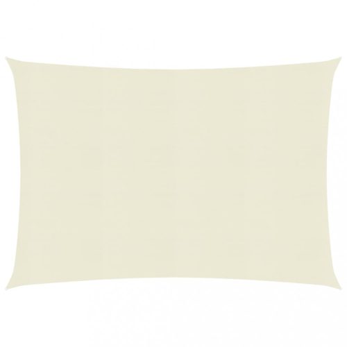 Kültéri napernyők és árnyékolók, vidaXL krémszínű HDPE napvitorla 160 g/m² 2,5 x 3 m