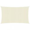 Kültéri napernyők és árnyékolók, vidaXL krémszínű HDPE napvitorla 160 g/m² 2,5 x 4 m