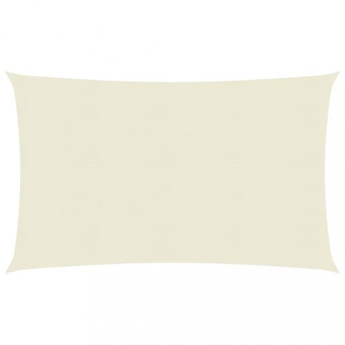 Kültéri napernyők és árnyékolók, vidaXL krémszínű HDPE napvitorla 160 g/m² 2,5 x 4 m