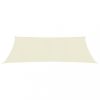 Kültéri napernyők és árnyékolók, vidaXL krémszínű HDPE napvitorla 160 g/m² 2,5 x 4 m