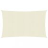 Kültéri napernyők és árnyékolók, vidaXL krémszínű HDPE napvitorla 160 g/m² 2,5 x 4,5 m