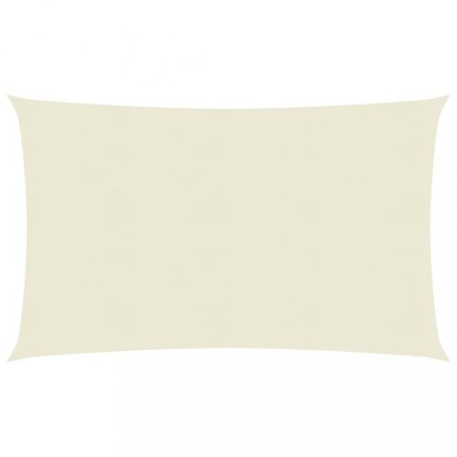 Kültéri napernyők és árnyékolók, vidaXL krémszínű HDPE napvitorla 160 g/m² 2,5 x 4,5 m