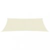 Kültéri napernyők és árnyékolók, vidaXL krémszínű HDPE napvitorla 160 g/m² 2,5 x 4,5 m