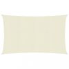Kültéri napernyők és árnyékolók, vidaXL krémszínű HDPE napvitorla 160 g/m² 6 x 7 m
