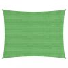 Kültéri napernyők és árnyékolók, vidaXL világoszöld HDPE napvitorla 160 g/m² 3 x 4 m