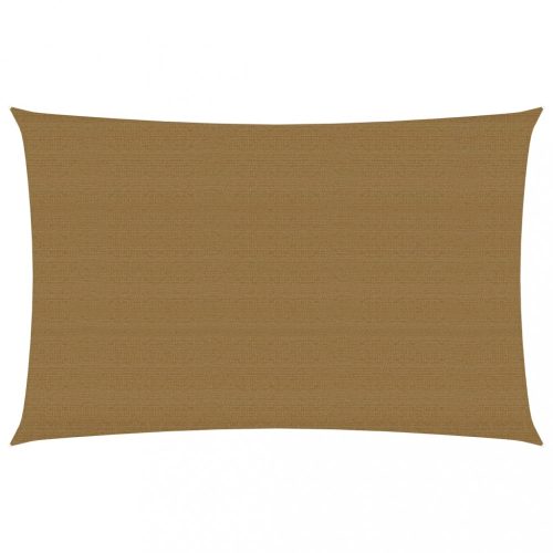 Kültéri napernyők és árnyékolók, vidaXL tópszínű HDPE napvitorla 160 g/m² 2 x 4 m