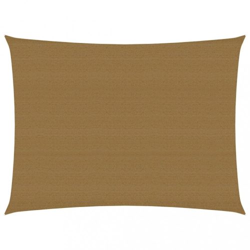 Kültéri napernyők és árnyékolók, vidaXL tópszínű HDPE napvitorla 160 g/m² 3,5 x 4,5 m