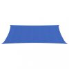 Kültéri napernyők és árnyékolók, vidaXL kék HDPE napvitorla 160 g/m² 2 x 5 m