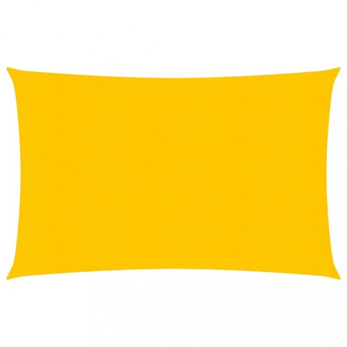 Kültéri napernyők és árnyékolók, vidaXL sárga HDPE napvitorla 160 g/m² 3 x 4 m