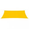 Kültéri napernyők és árnyékolók, vidaXL sárga HDPE napvitorla 160 g/m² 3 x 4 m
