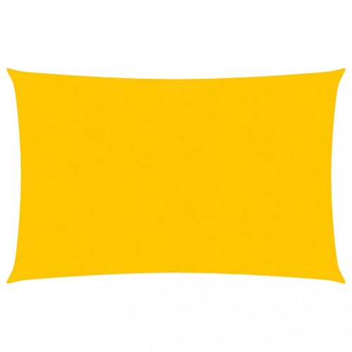 Kültéri napernyők és árnyékolók, vidaXL sárga HDPE napvitorla 160 g/m² 3 x 5 m