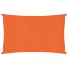 Kültéri napernyők és árnyékolók, vidaXL narancssárga HDPE napvitorla 160 g/m² 3,5 x 5 m