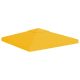 Ponyva- és pavilon tetők, vidaXL sárga kétszintes pavilon-tetőponyva 310 g/m² 3 x 3 m