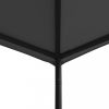 Kerti pavilon és előtető, vidaXL antracitszürke pavilon 4 x 4 x 3 m 180 g/m²