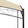 Kerti pavilon és előtető, vidaXL krémszínű pavilon 3 x 4 x 2,65 m 180 g/m²