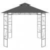 Kerti pavilon és előtető, vidaXL antracitszürke pavilon 3 x 3 x 2,7 m 160 g/m²