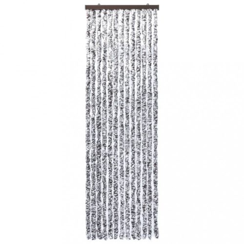 Ablak szúnyoghálók, vidaXL barna és bézs zsenília rovarfüggöny 90 x 200 cm
