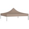 Ponyva- és pavilon tetők, vidaXL tópszínű tető partisátorhoz 3 x 3 m 270 g/m²