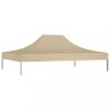 Ponyva- és pavilon tetők, vidaXL bézs tető partisátorhoz 4 x 3 m 270 g/m²