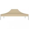 Ponyva- és pavilon tetők, vidaXL bézs tető partisátorhoz 4 x 3 m 270 g/m²