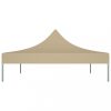 Ponyva- és pavilon tetők, vidaXL bézs tető partisátorhoz 4 x 3 m 270 g/m²