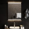 Tükrök, vidaXL LED-es fürdőszobatükör 60x80 cm