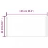 Tükrök, vidaXL LED-es fürdőszobatükör 60x100 cm