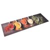 Lábtörlők, vidaXL kanál mintás mosható konyhaszőnyeg 45 x 150 cm