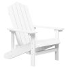Kerti székek, vidaXL fehér HDPE kerti adirondack szék