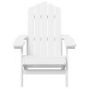 Kerti székek, vidaXL fehér HDPE kerti adirondack szék