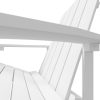 Kerti székek, vidaXL fehér HDPE kerti adirondack szék