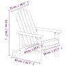Kerti székek, vidaXL fehér HDPE kerti adirondack szék