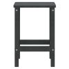 Kerti asztalok, vidaXL antracitszürke HDPE kerti Adirondack asztal 38 x 38 x 46 cm