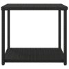 Kisasztalok, vidaXL fekete polyrattan kisasztal 55 x 45 x 49 cm