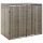 Szeméttároló tartók, vidaXL szürke polyrattan dupla kerekeskuka tárolófészer 140x80x117 cm