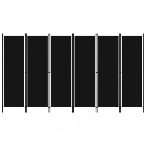 Térelválasztók, vidaXL fekete 6 paneles paraván 300 x 180 cm