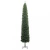 Karácsonyfák, vidaXL vékony karácsonyfa 300 LED-del és gömbökkel 270 cm
