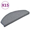 Lépcsőszőnyeg, vidaXL 15 db világosszürke és kék lépcsőszőnyeg 65 x 24 x 4 cm