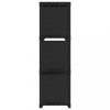 Könyvespolcok, állópolcok, vidaXL 9 rekeszes fekete szövet bemutató polc 103 x 30 x 107,5 cm
