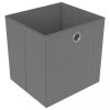 Könyvespolcok, állópolcok, vidaXL 9 rekeszes fekete szövet polc dobozokkal 103 x 30 x 107,5 cm