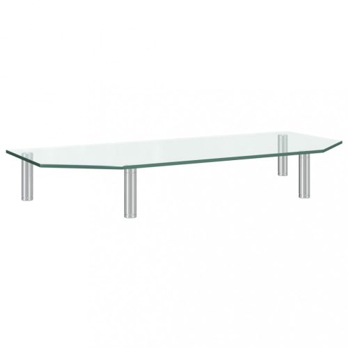 Számítógép képernyő kellékek, vidaXL átlátszó üveg monitorállvány 60 x 26 x 8,6 cm