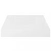 Fali polcok és párkányok, vidaXL 2 db magasfényű fehér MDF lebegő fali polc 23 x 23,5 x 3,8