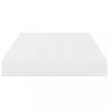 Fali polcok és párkányok, vidaXL 2 db magasfényű fehér MDF lebegő fali polc 40 x 23 x 3,8 cm